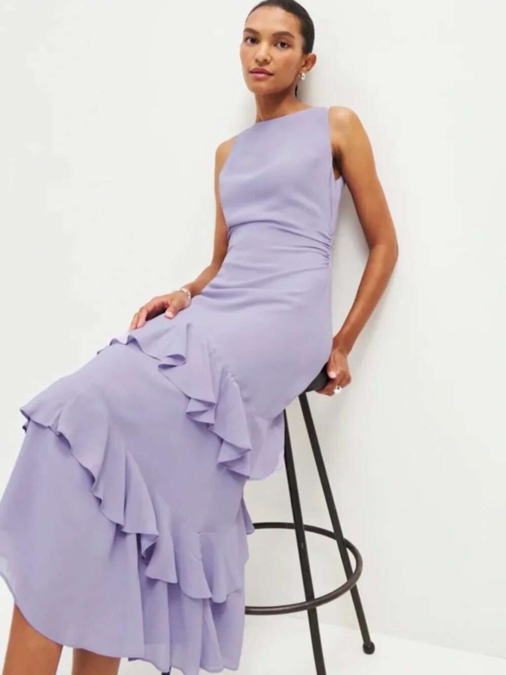 Reformation Magnus Dress in Lilac - Picture 2 of 2